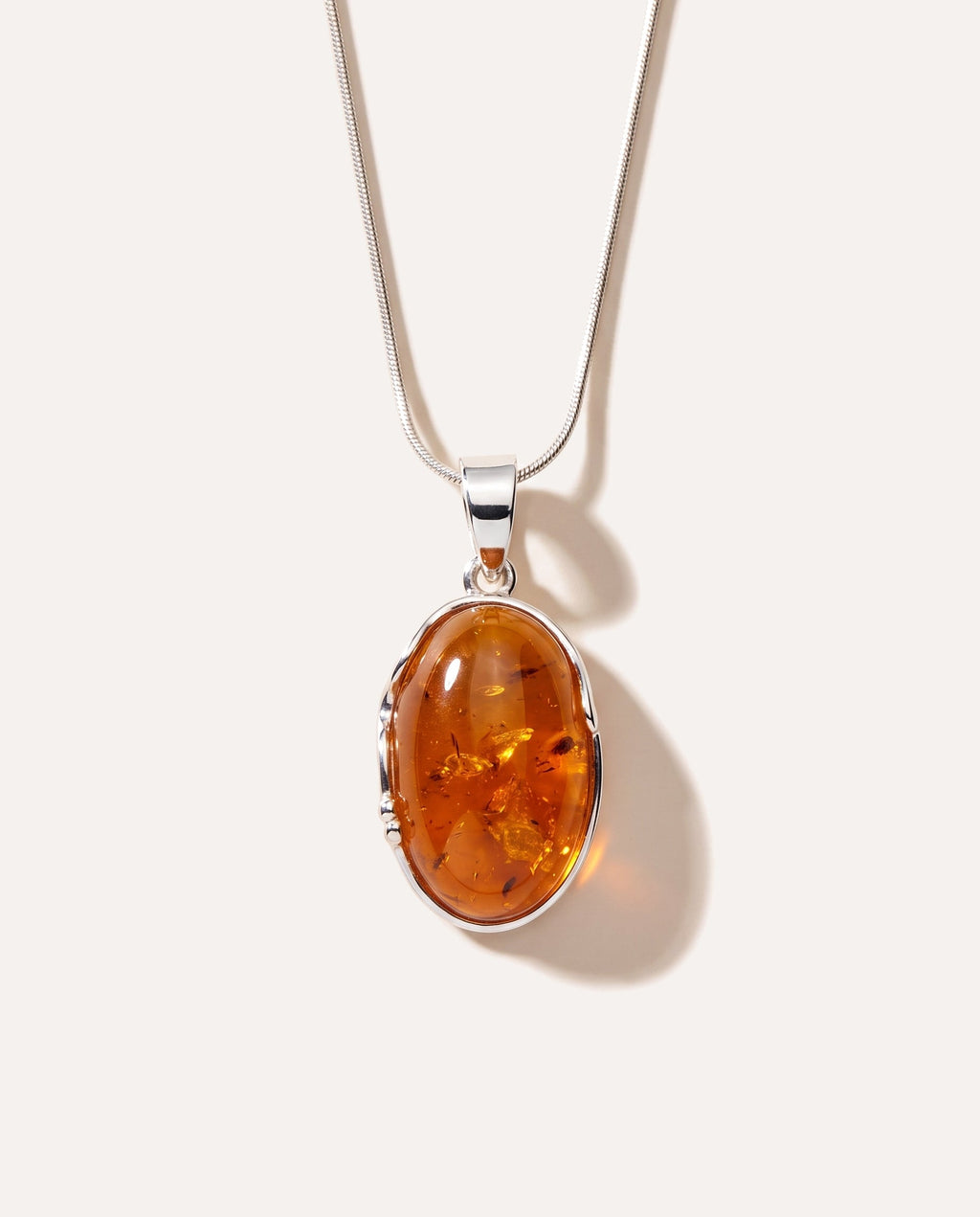 Amber Tidal Pendant Necklace