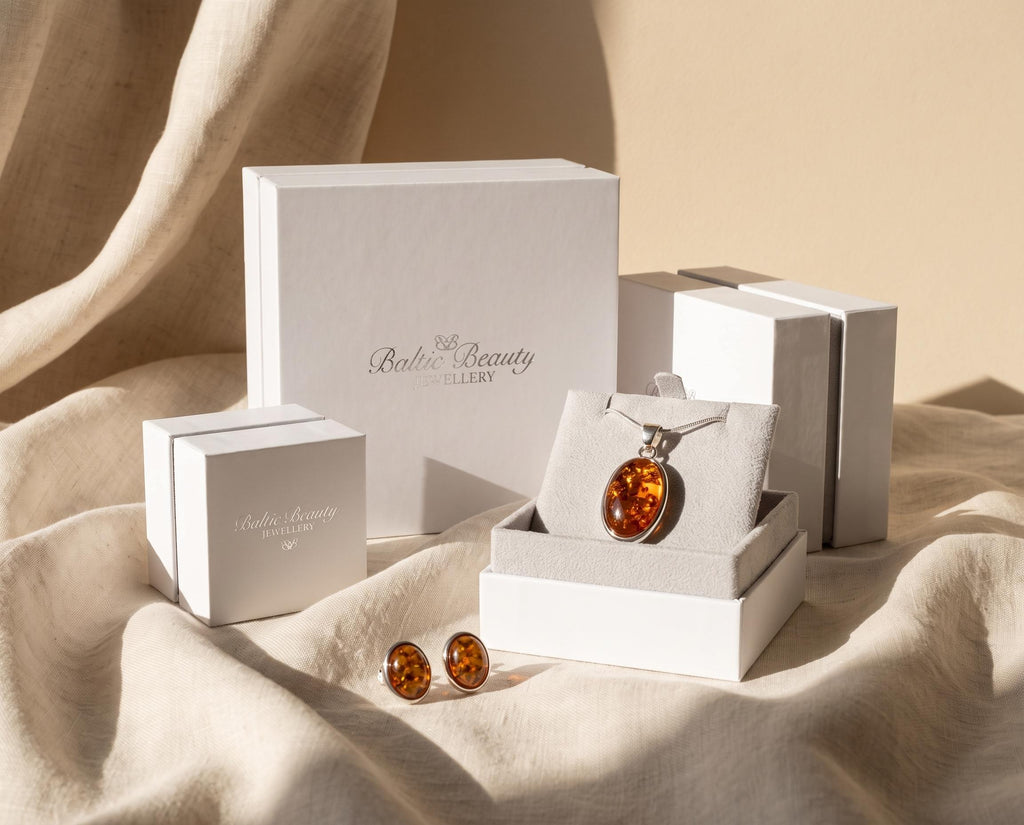 Amber Tidal Pendant Necklace