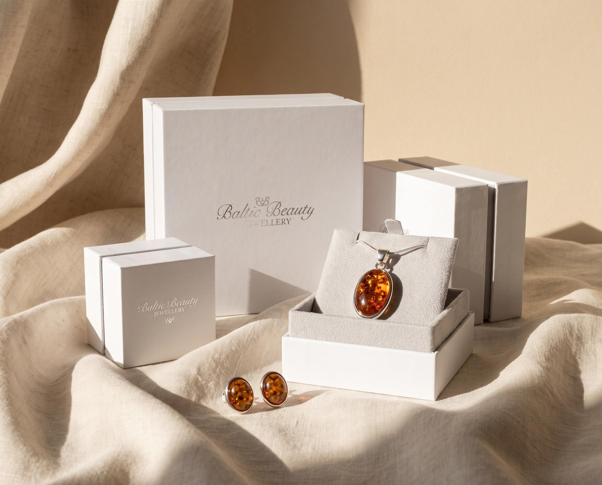 Amber Tidal Pendant Necklace