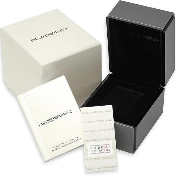 Emporio Armani AR0154 Rectangular Leather Strap Watch